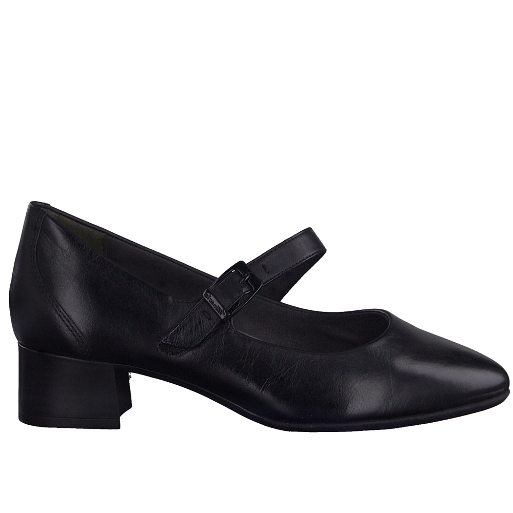 Tamaris Tamaris 54305-41-001 Ανατομική Δερμάτινη Γόβα Μαύρη 4cm